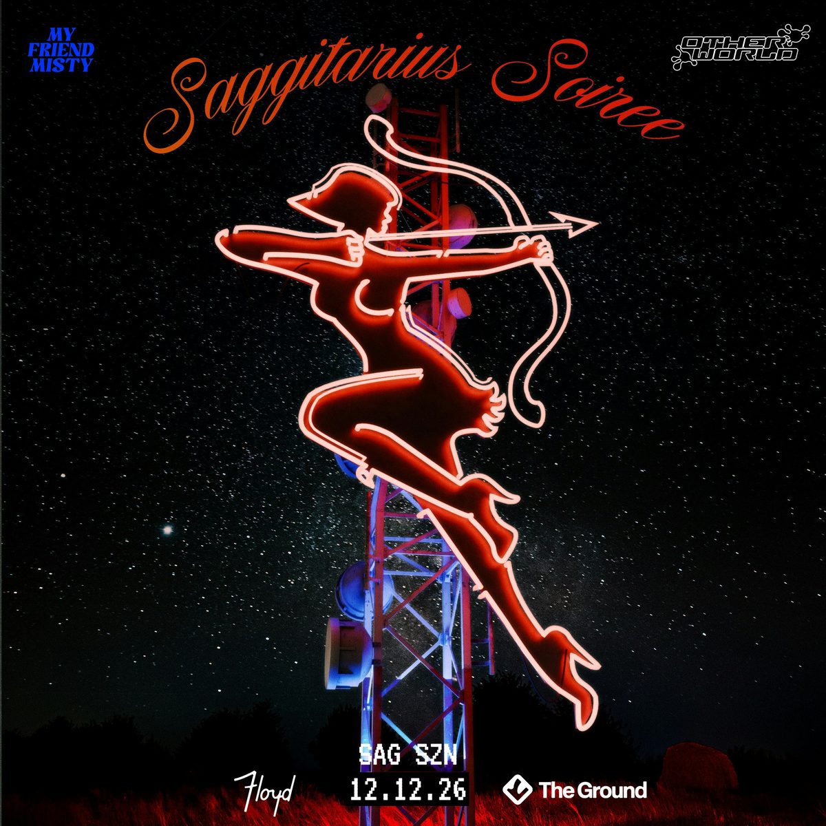 Afbeelding van de bron — My Friend Misty x OTHERWORLD Present: Sagittarius Soiree at Club Space