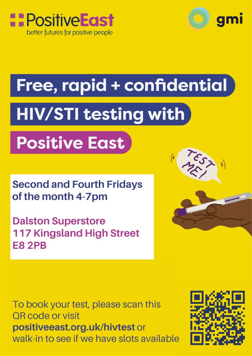 Imagem da fonte — HIV & STI TESTING w/ POSITIVE EAST (FREE & CONFIDENTIAL)