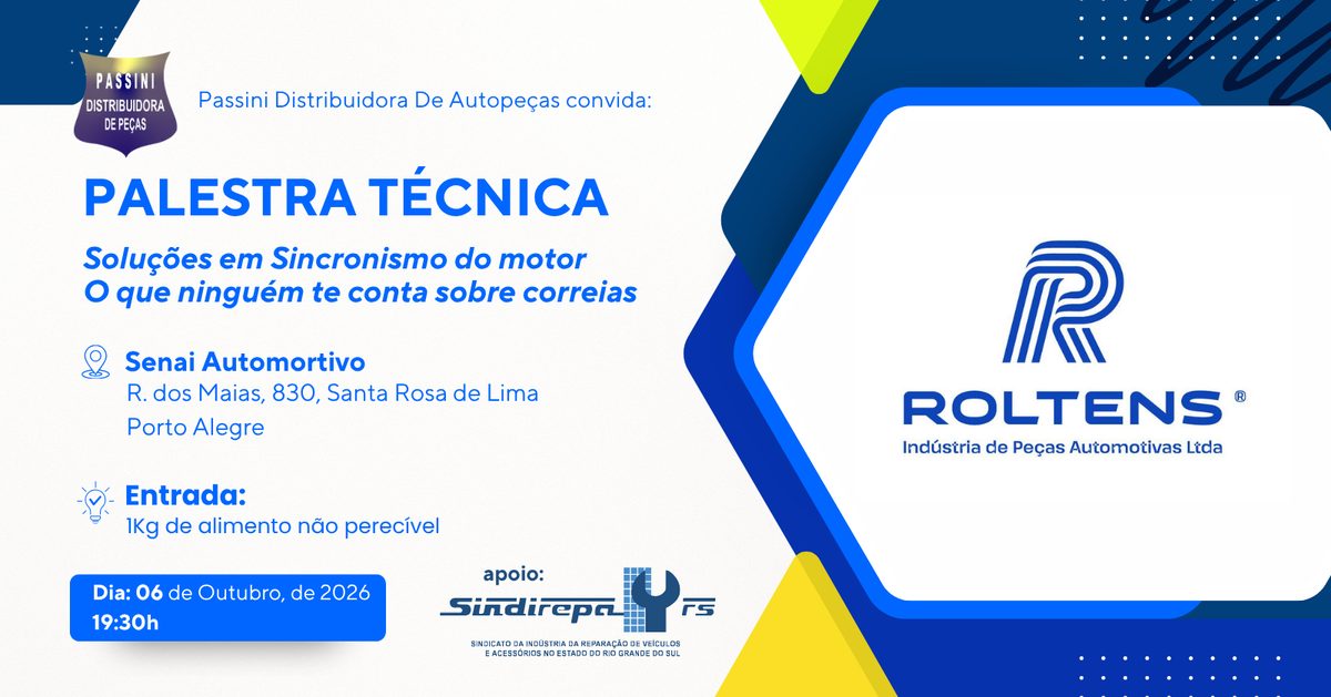 Imagem da fonte — PALESTRA TÉCNICA - ROLTENS