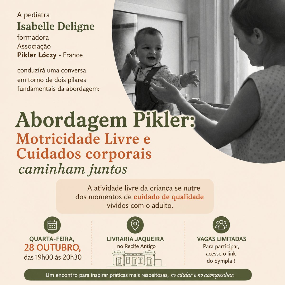 Imagen de la fuente — Abordagem Pikler: Motricidade Livre e cuidados corporais caminham juntos