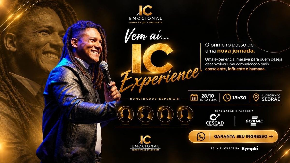 Imagem da fonte — RECIFE Palestra IC Experience (O Primeiro Passo de uma Nova Jornada)