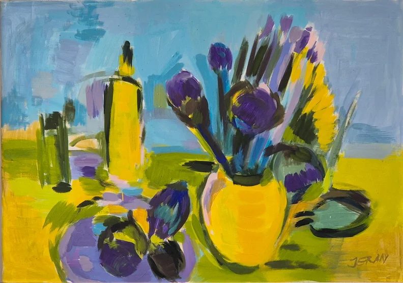 Imagem da fonte — Exhibition: Uta Jeran ‘Quince Yellow and Lavender Green’ (in german)