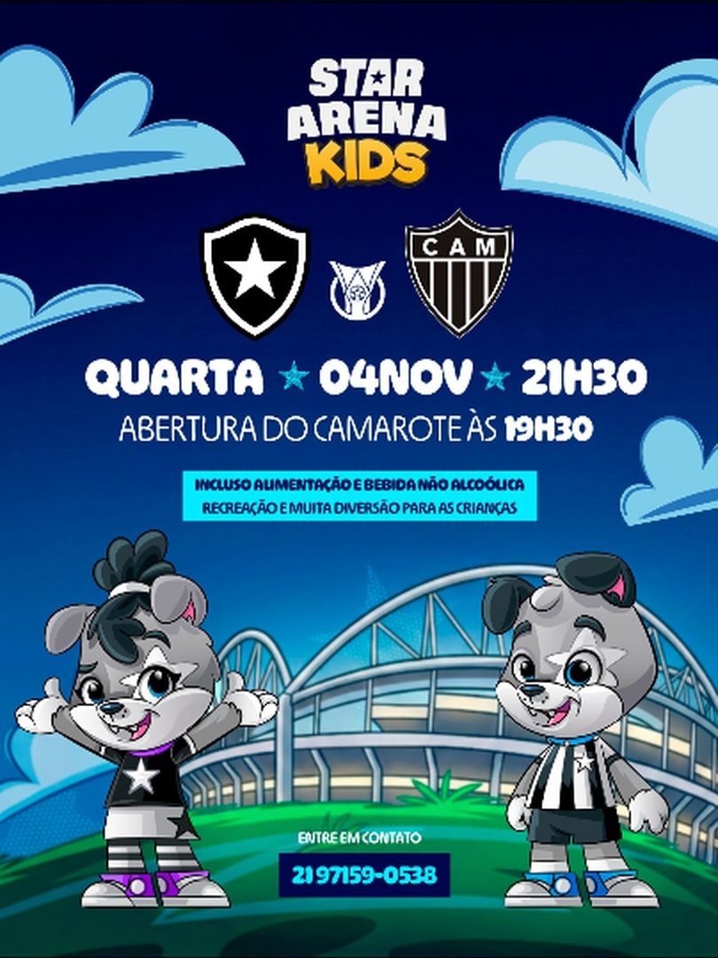 Imagem da fonte — Botafogo X Atletico Mg - Star Arena Kids