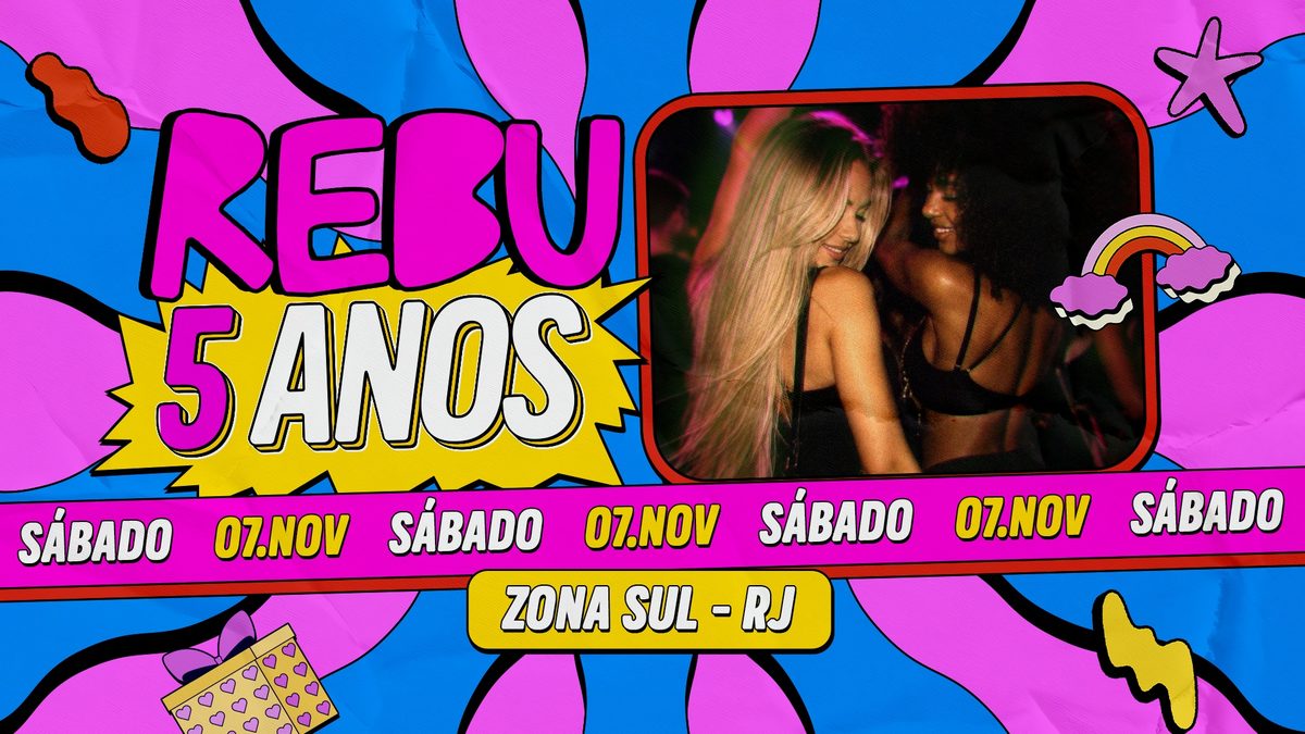 Imagem da fonte — REBU 5 ANOS | 07 NOV | RIO DE JANEIRO