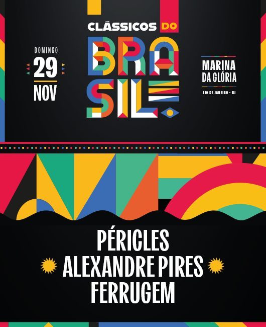 출처 이미지 — Ferrugem — Agenda de shows 2026/2027 — Clássicos do Brasil / Alexandre Pires + Péricles + Ferrugem em Rio de Janeiro