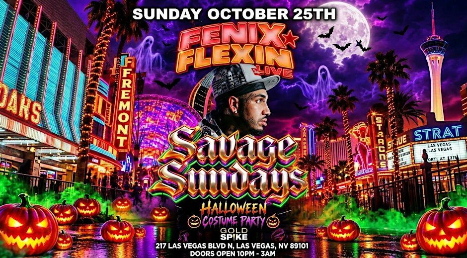 Image de la source — 21+SUNDAY FENIX FLEXIN SAVAGE FEST SEP 25 LAS VEGAS GOLD SPIKE FREE W/RSVP