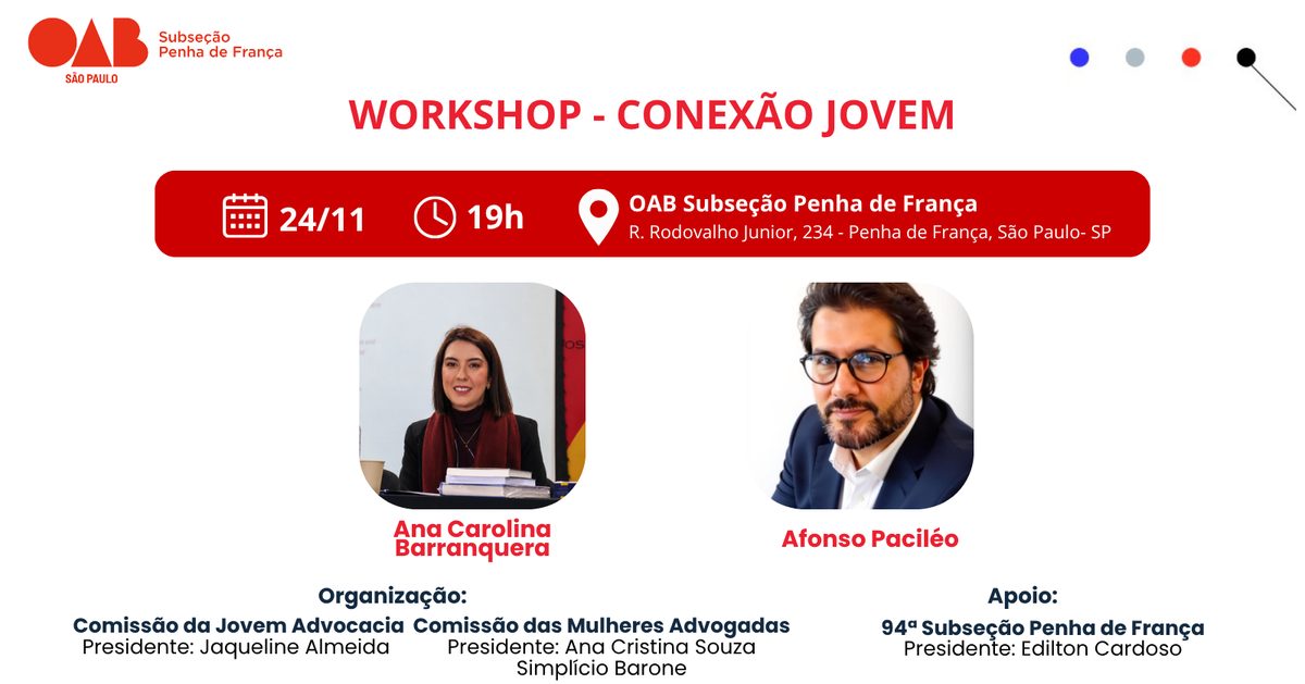 Imagem da fonte — WORKSHOP CONEXÃO JOVEM