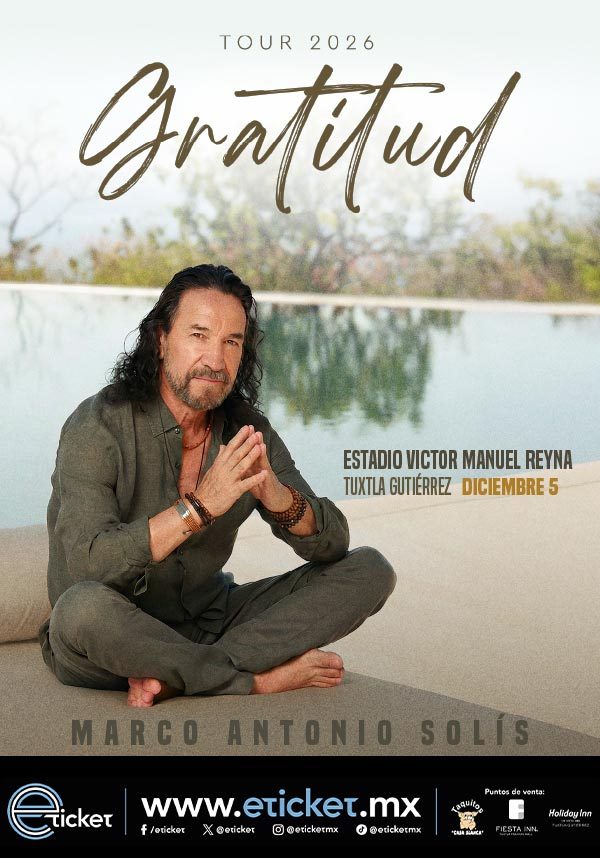 Imagem da fonte — Marco Antonio Solís — Turnê 2026–2027