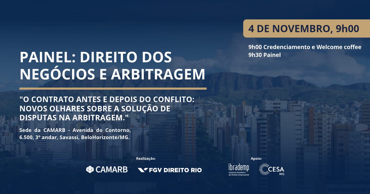 Image de la source — Painel: Direito dos Negócios e Arbitragem