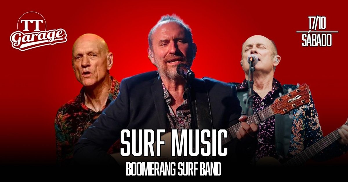 Afbeelding van de bron — O melhor do Surf Music com a banda Boomerang Surf Band - Sábado - 17/10