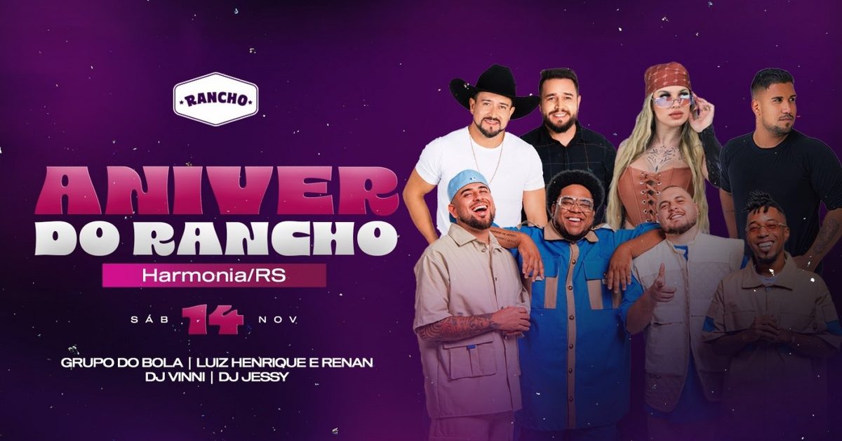 Imagem da fonte — Aniver do Rancho | 14 de novembro