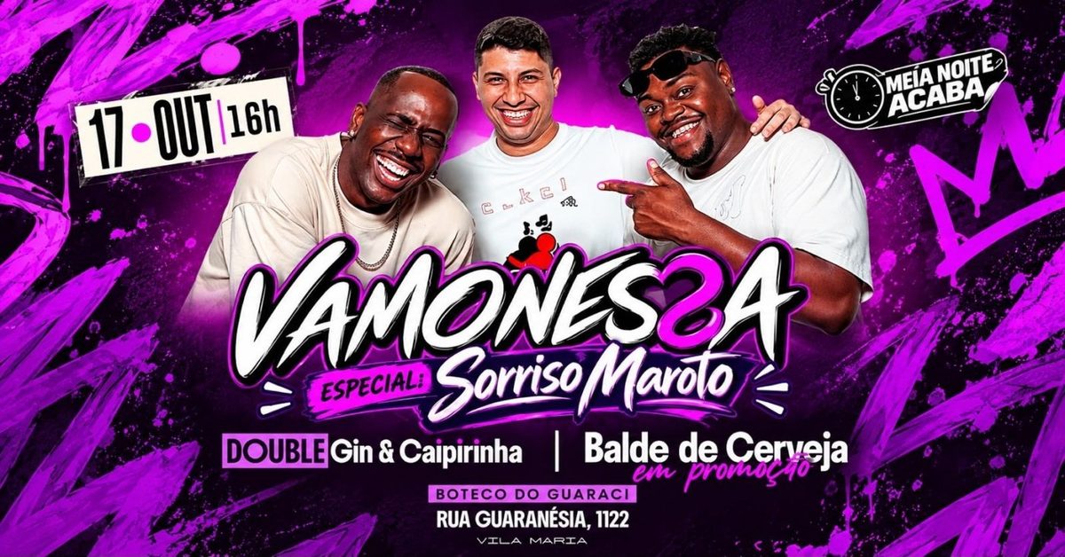 来源图片 — Vamo Nessa | Especial Sorriso Maroto | Grupo Nosso Apego