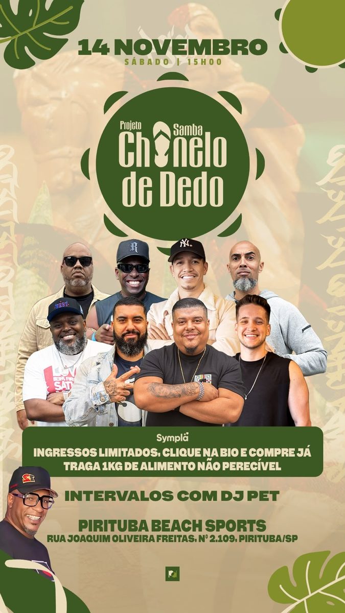 Imagem da fonte — Samba Chinelo de Dedo - Edição Novembro