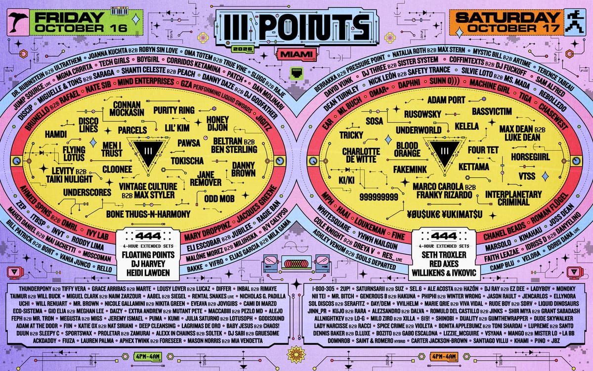 Source image — III Points Festival 2026