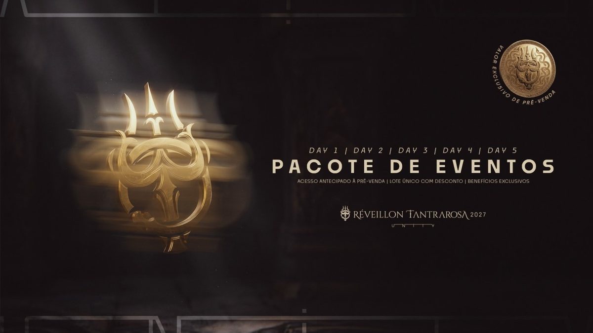 Flyer: PACOTE EVENTOS | Réveillon Tantrarosa 2027 | 28 de Dezembro a 02 de Janeiro