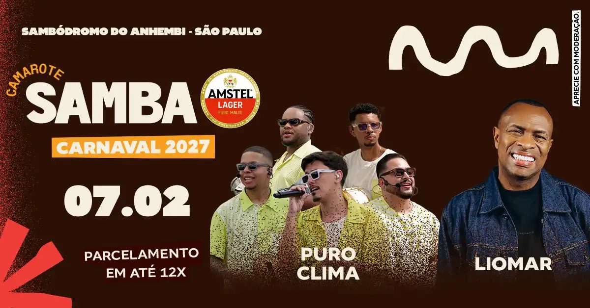 Imagen de la fuente — Camarote Samba 2027 Desfile Grupo Acesso Domingo com Puro Clima e Liomar