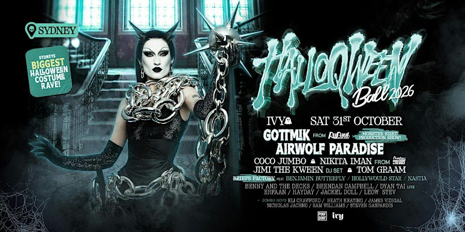 Source image — POOF DOOF Halloqween Ball - SYDNEY