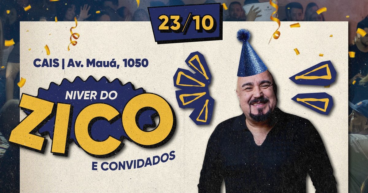 Afbeelding van de bron — 23.10 | Niver do Zico no Fuga CAIS
