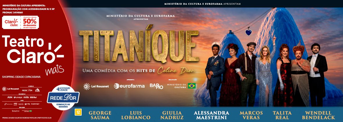 Afbeelding van de bron — Titaníque - Uma Comédia com os Hits de Celine Dion