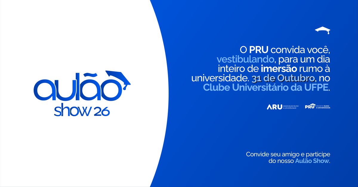 来源图片 — AULÃO SHOW PRU - 2026