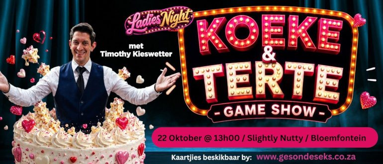 Imagem da fonte — Koeke & Terte - Die GAME SHOW (Bloemfontein)