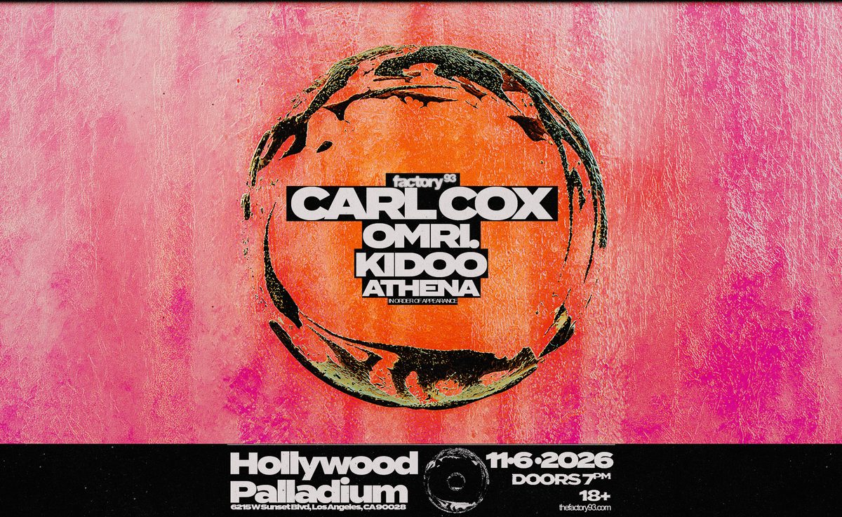 来源图片 — Carl Cox presented by Factory 93