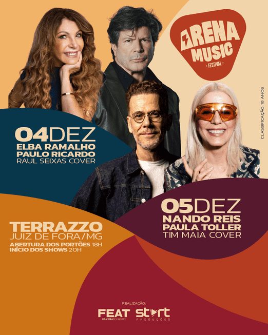 Bild der Quelle — Arena Music Festival 2026 em Juiz de Fora - Elba Ramalho + Paulo Ricardo + Raul Seixas Cover