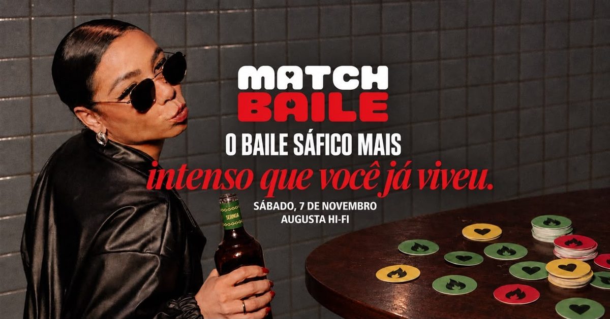 Imagen de la fuente — Match Baile | Um Novo Baile Sáfico Para Você Dar Match | 07/10 no Augusta HiFi
