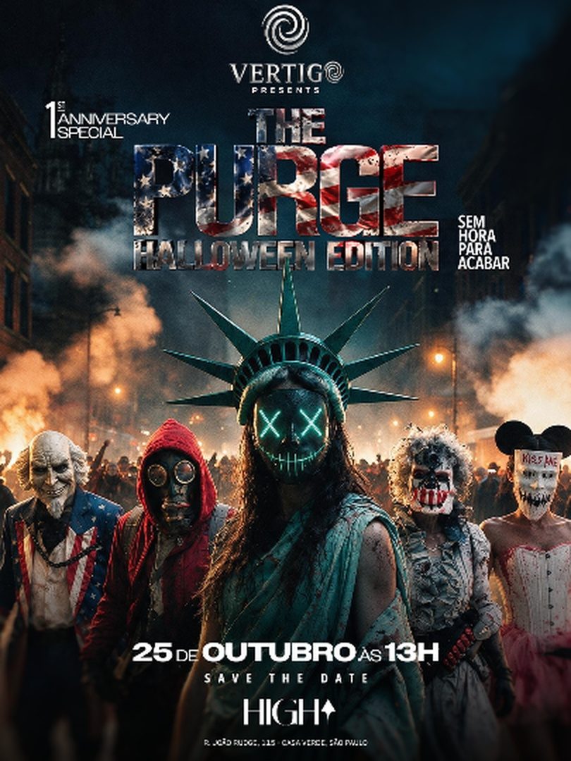 Imagen de la fuente — 25.10 | Vertigo | Edição Halloween | High Club Sp
