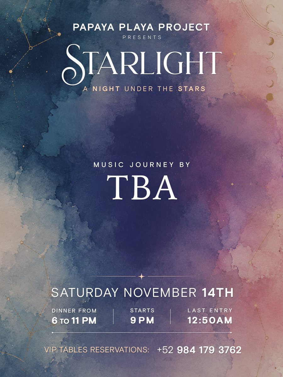 출처 이미지 — PAPAYA PLAYA PROJECT Presents STARLIGHT