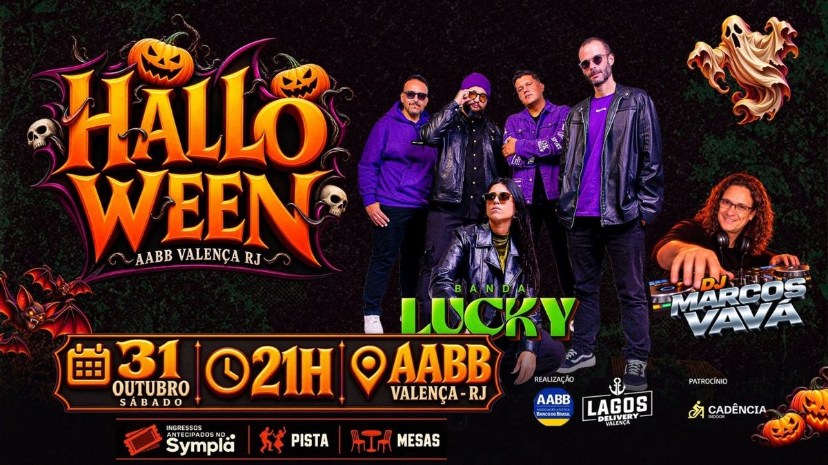 Bild der Quelle — Halloween na AABB | Banda Lucky + DJ Marcos Vavá
