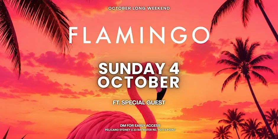 Imagem da fonte — Flamingo Lounge - Sunday 4th October ft. Special Guest