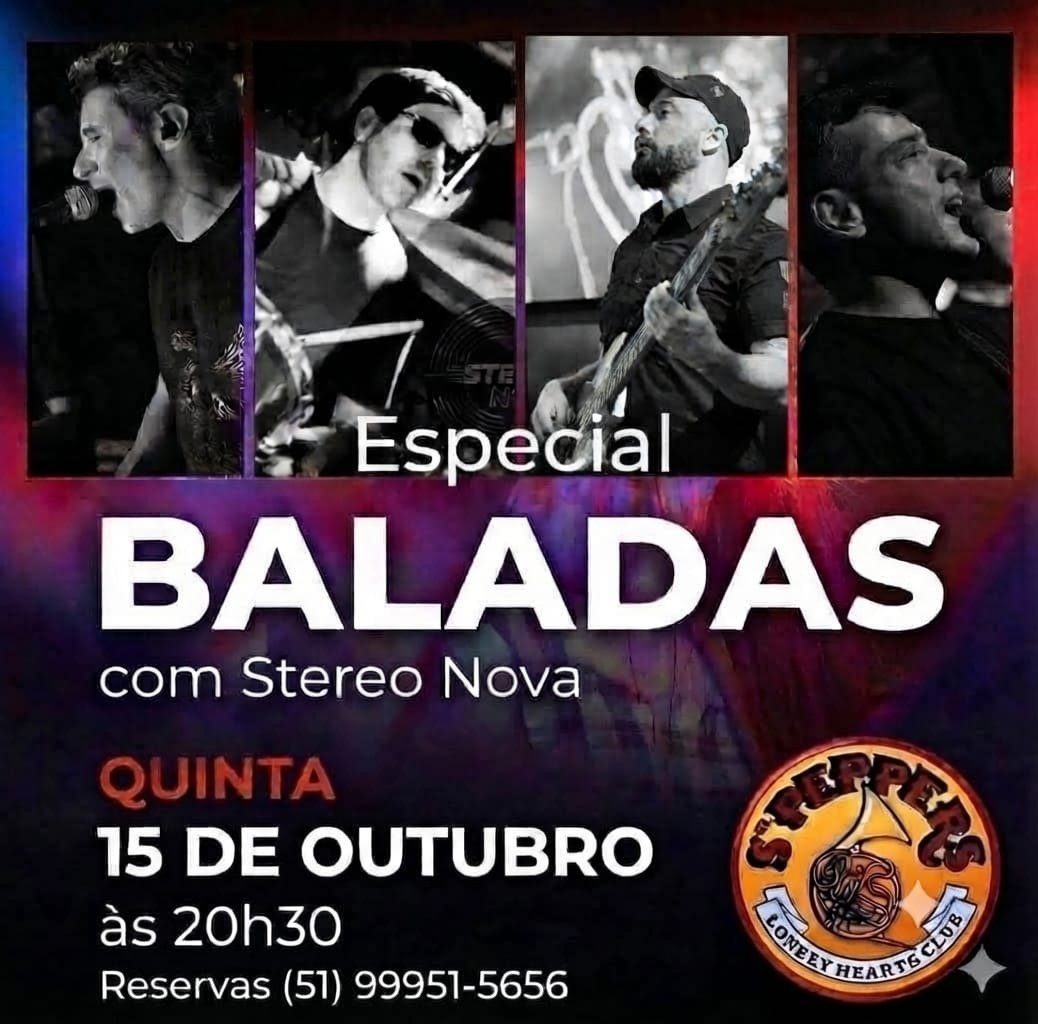 Imagen de la fuente — Especial Baladas com a banda Stereo Nova