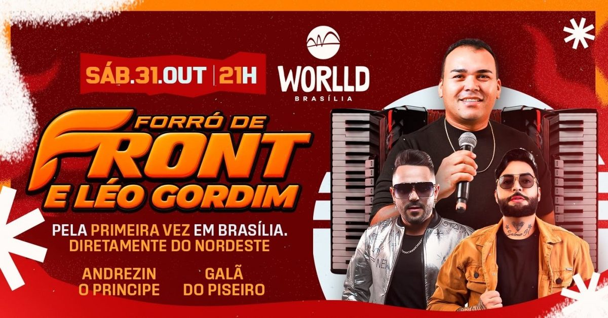 Imagem da fonte — Forró de Front e Léo Gordim | Worlld Brasília