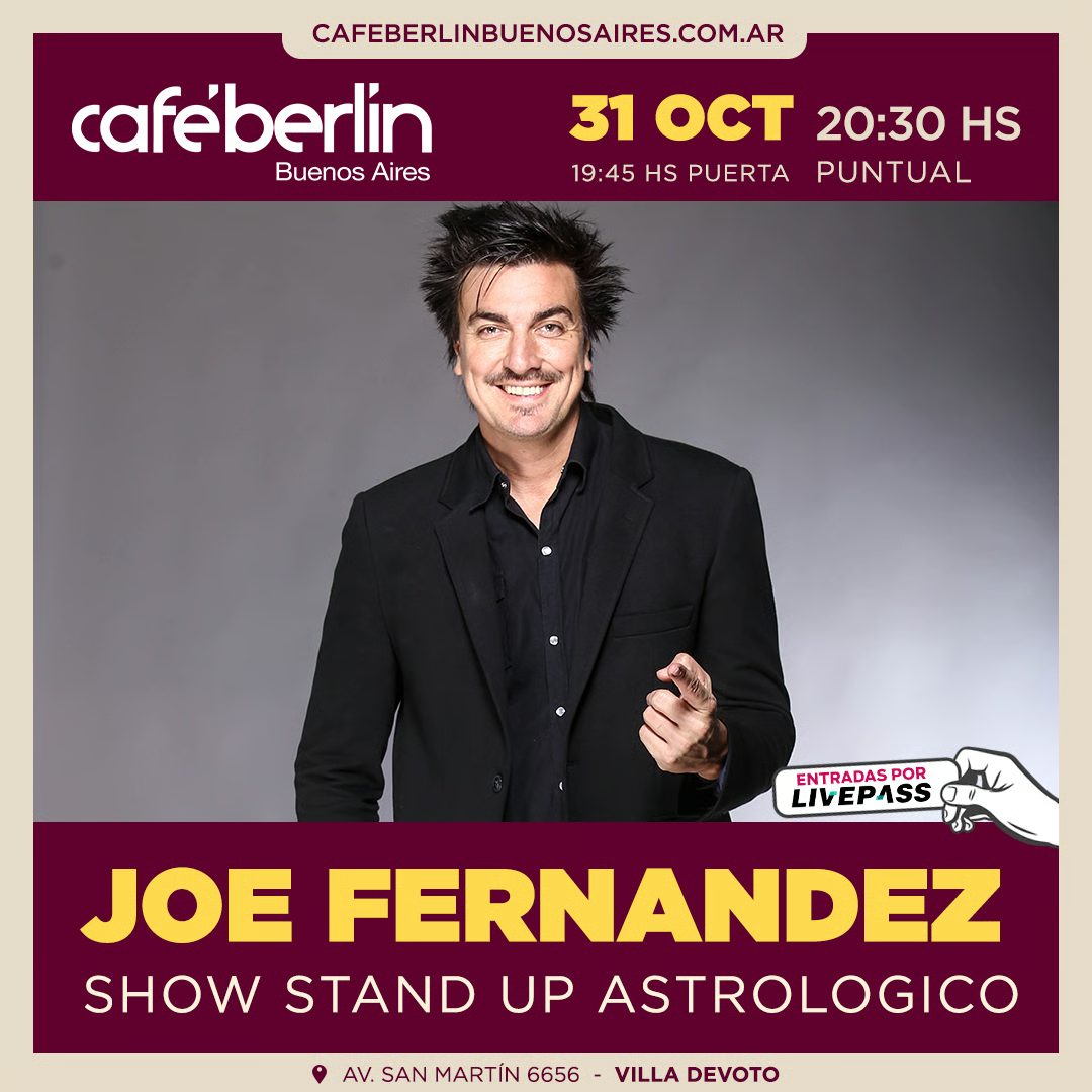 来源图片 — Joe Fernandez en Cafe Berlin