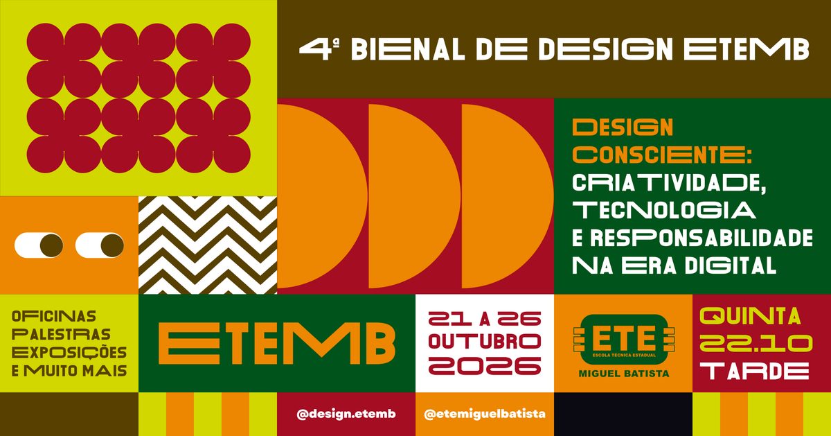 Imagen de la fuente — 4ª BIENAL DE DESIGN ETEMB - QUINTA 22.10 - TARDE