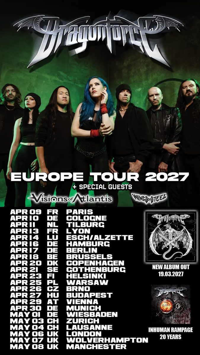 Imagem da fonte — DragonForce Europe Tour 2027 – Paris