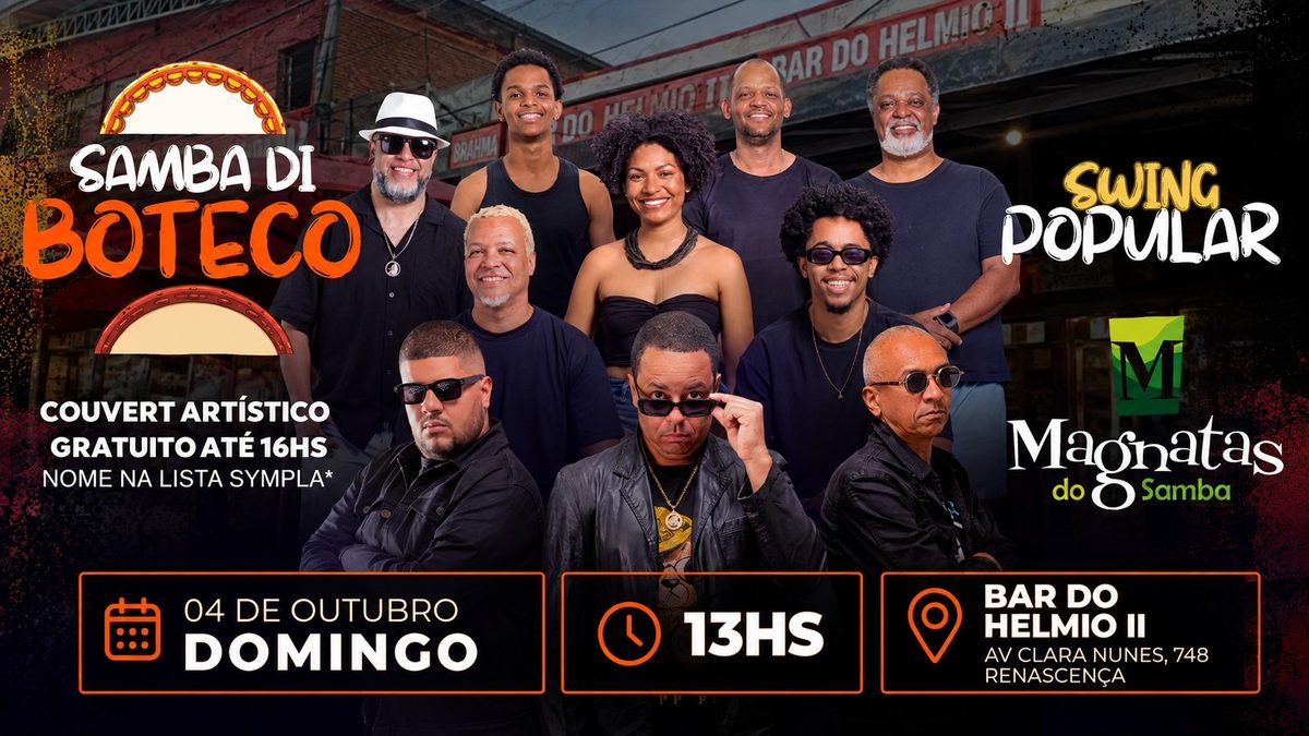 Imagen de la fuente — EDIÇÃO ESPECIAL - SAMBA DI BOTECO - DIA 04/10