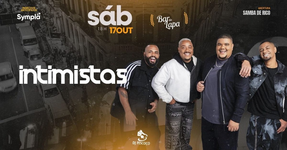 Afbeelding van de bron — INTIMISTAS NO BAR DA LAPA