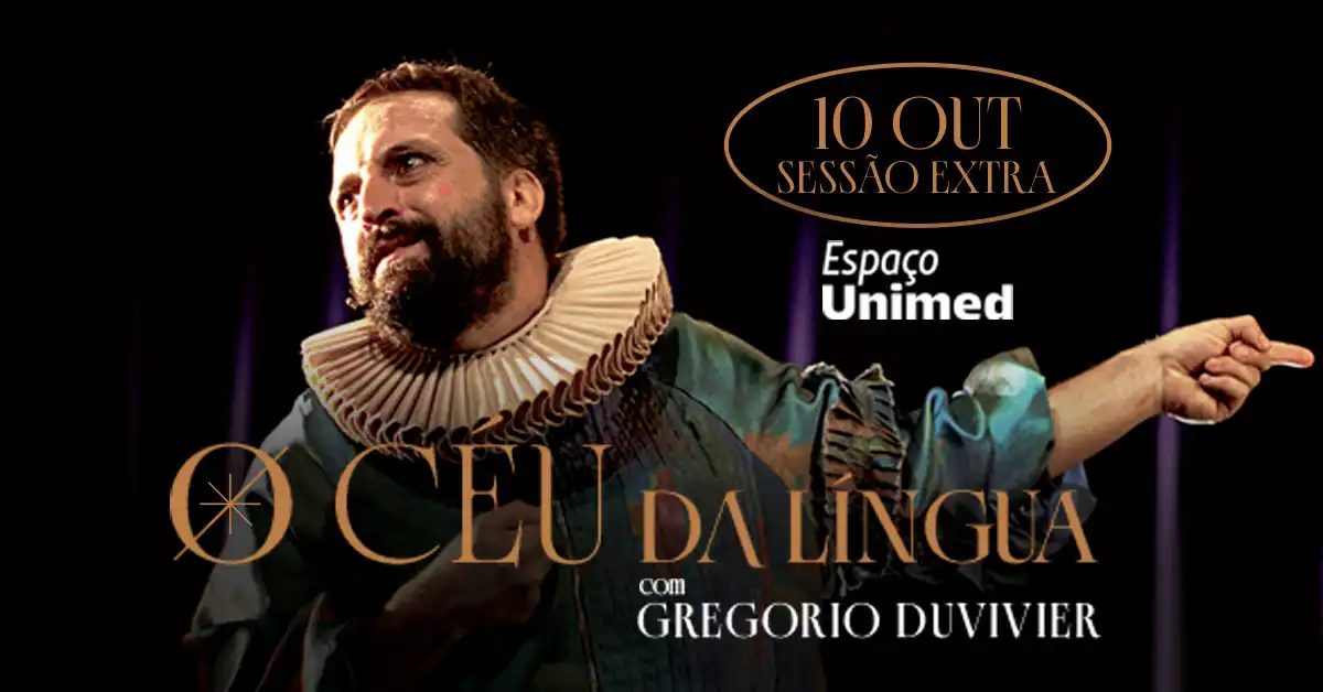 Imagem da fonte — Gregorio Duvivier O Céu da Língua Sessão Extra