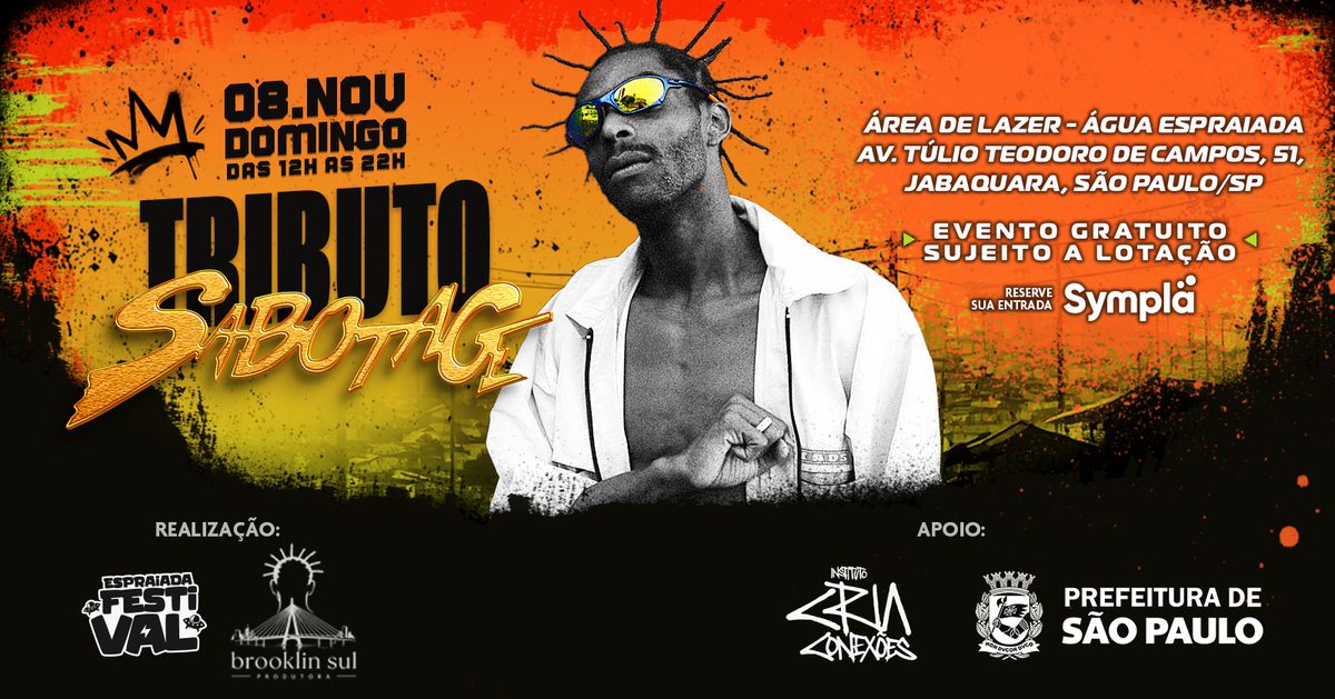 Imagem da fonte — Espraiada Festival #5 - Tributo ao Sabotage
