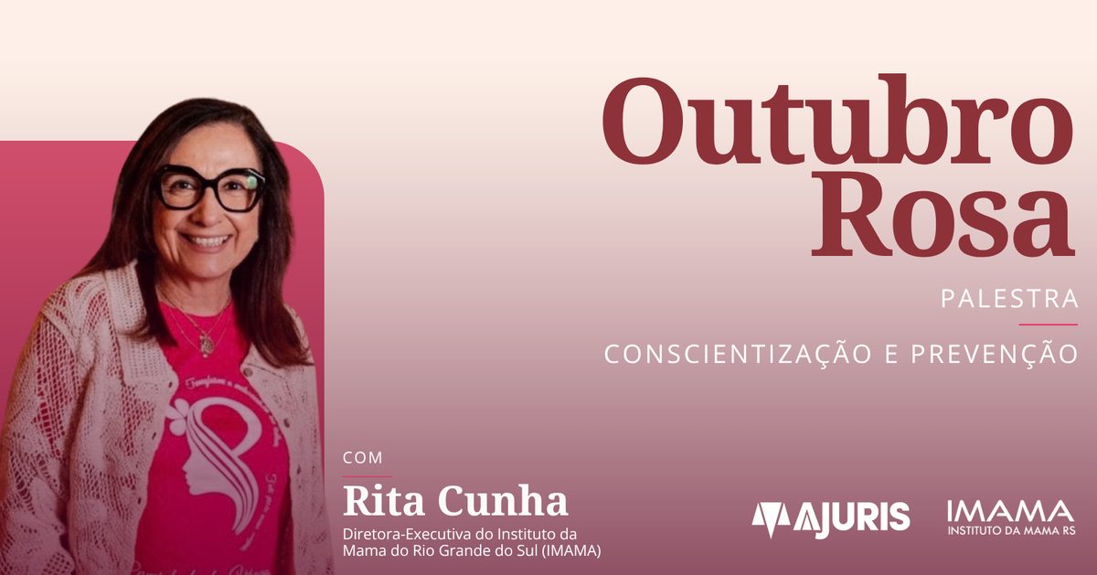 Immagine della fonte — Palestra AJURIS + IMAMA | Outubro Rosa