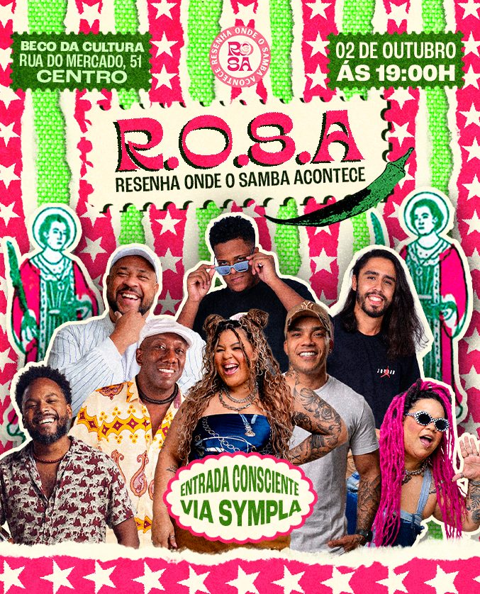 来源图片 — RESENHA ONDE O SAMBA ACONTECE R.O.S.A no Beco da Cultura