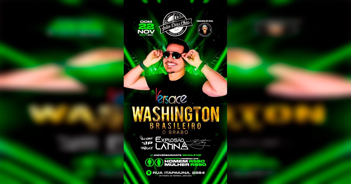 Imagem da fonte — SHOW WASHINGTON BRASILEIRO