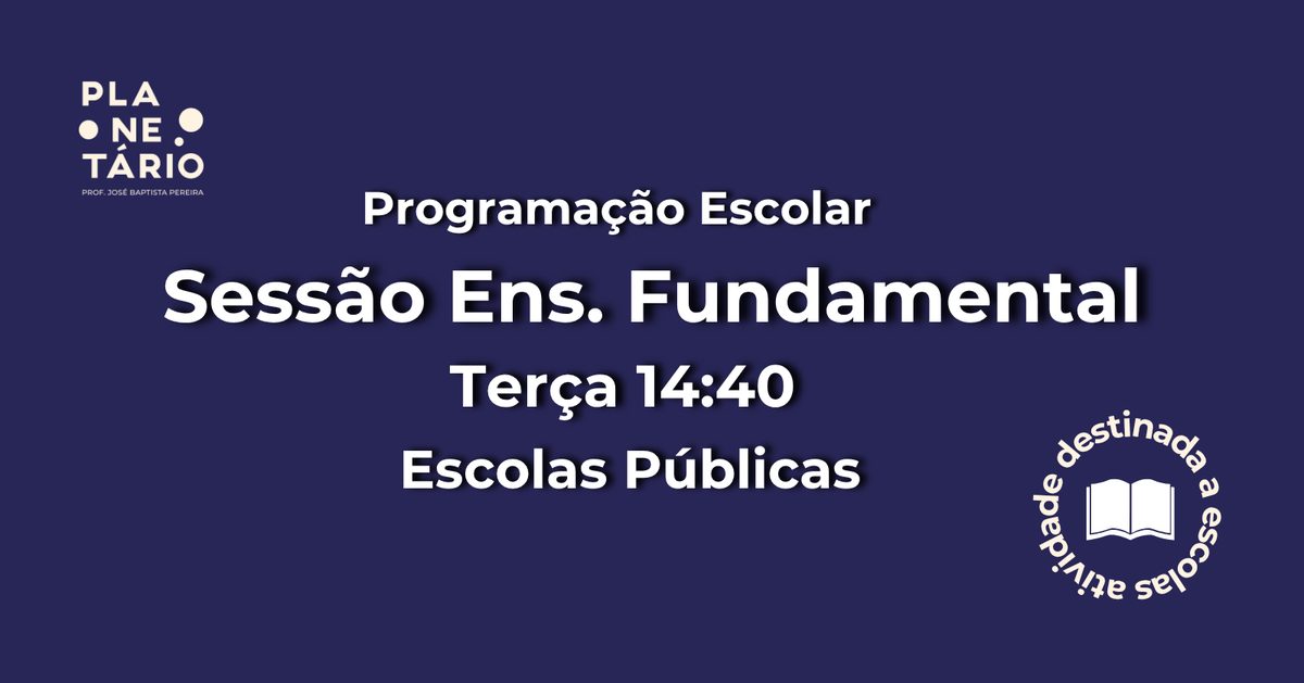 Immagine della fonte — Sessão Escolar - Escolas Públicas 13/10 às 14h40