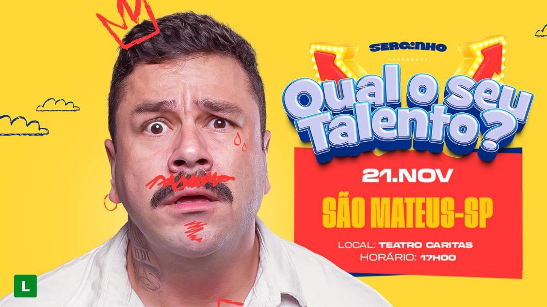 出典の画像 — SERGINHO LACERDA EM SÃO MATEUS/SP - VIDA DE PAI - STAND UP COMEDY