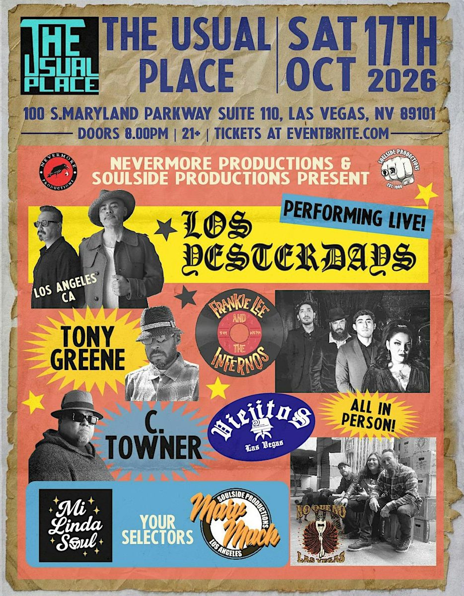 Source image — Los Yesterdays with Tony Greene, C. Towner and More!