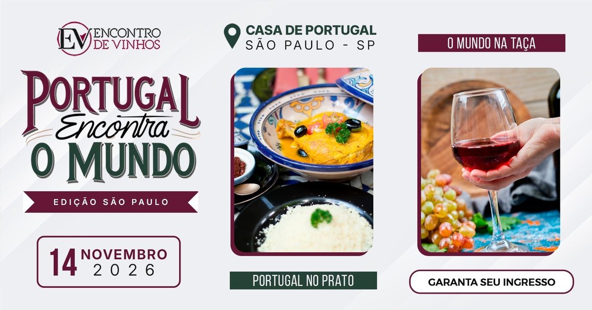 Imagem da fonte — Portugal encontra o Mundo - Edição São Paulo