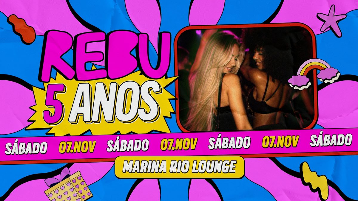 Imagem da fonte — REBU 5 ANOS | 07 NOV | RIO DE JANEIRO