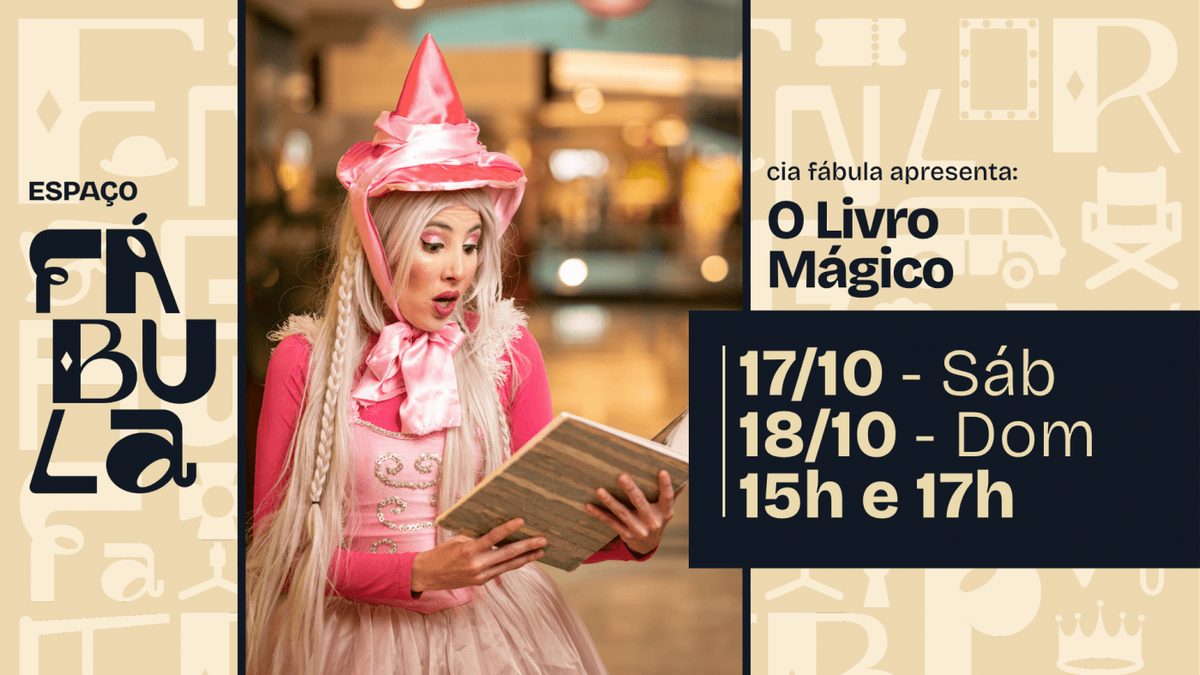 Imagem da fonte — O LIVRO MÁGICO | Cia Fábula
